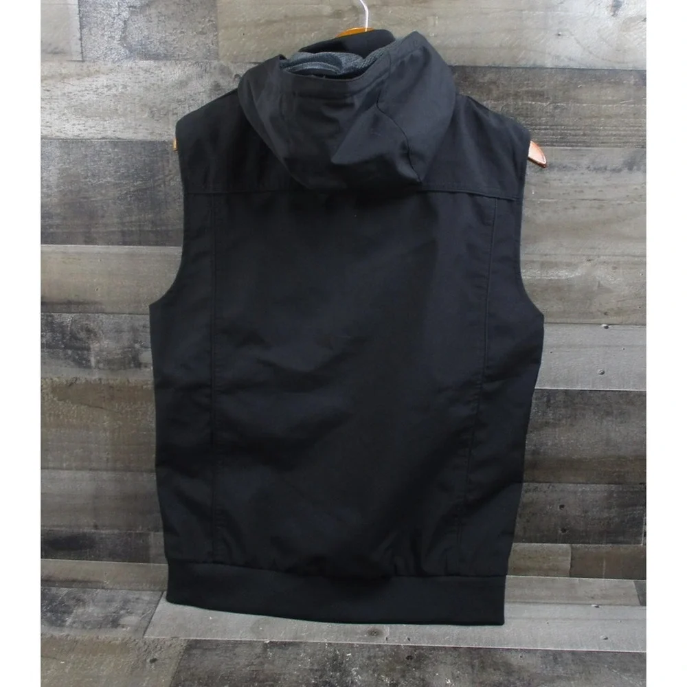 BauBax Vest Mens Small Water Resistant Hooded Travel Smart Lightweight Jacket
